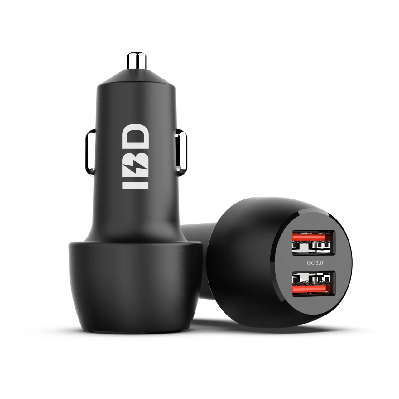 

2020 Fast Electric Cell Phone Car Charger Qc 3.0 Dual USB, Car Power Mobile Charger Quick Charge for Phone