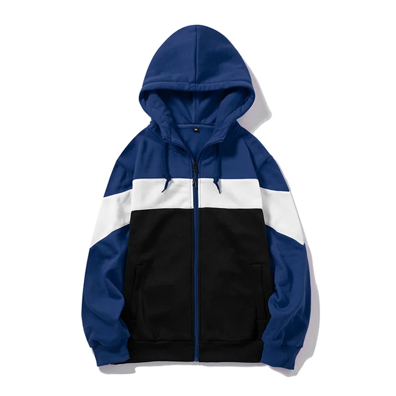 

Men Casual Zip Up Hoodies Jacket Winter Warm Coat Custom Logo Long Sleeve Jogger Sweatshirt Streetwear Hoodie, As picture