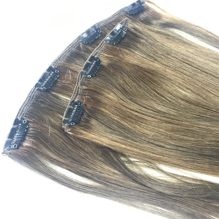 

Genleelai Factory Supply Human Hair Clip In Hair Extension For White Woman