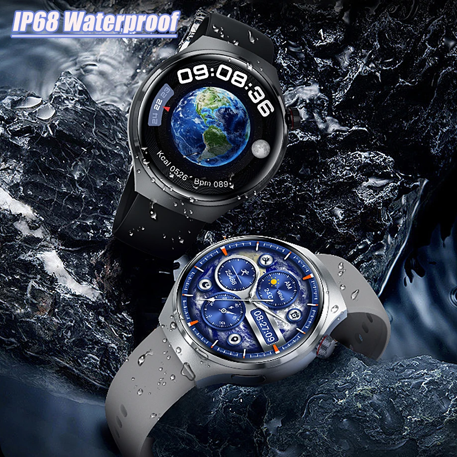 

2023 Quality Alloy body 1.53 TFT HD full touch circle screen sports health track waterproof round smart watch