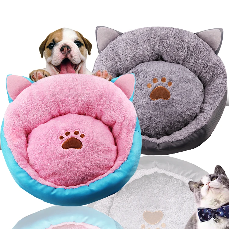 

Super Soft Dog Bed Plush Cat Mat Dog Beds For Labradors Large Dogs Bed House Outdoor Round Cushion Pet Sleeping Accessories