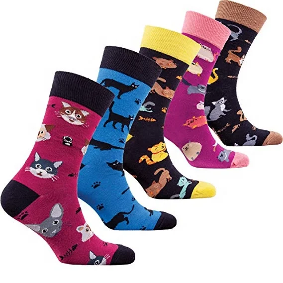 

Customized Animal Patterned Socks Funky Crew Socks for Kids Boys