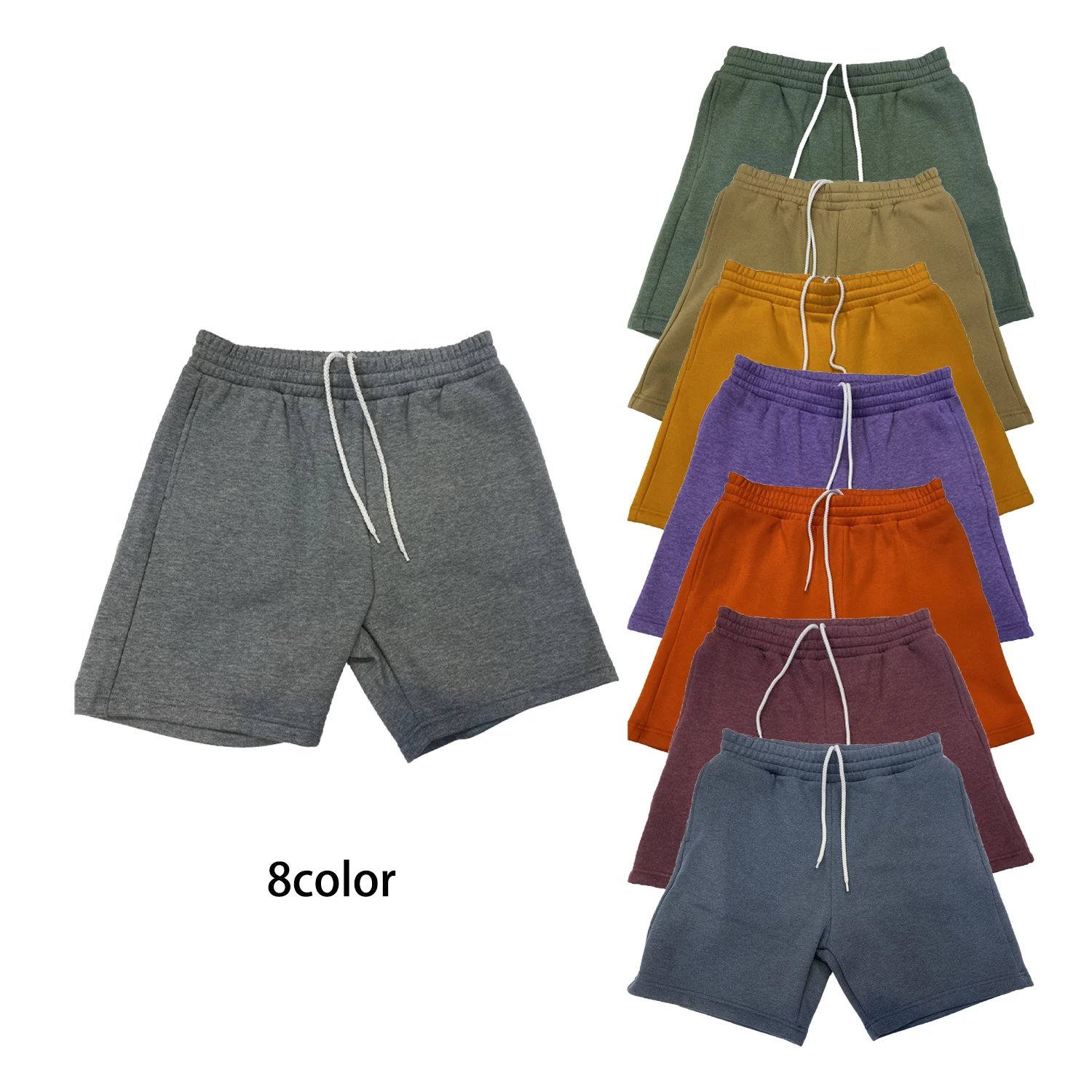 

Limited Purchase Men'S Gym Fitness Shorts Cotton Polyester Spandex Men'S Jogging Pants Ladies Soft Casual Pants Plain Color