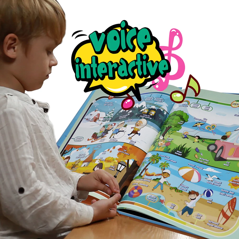 
Kids Interaction Preschool Early Learning English Version Electronic Y Book arabic audio books  (62389229371)