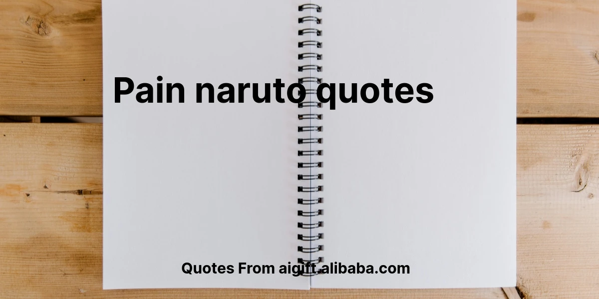 pain naruto quotes