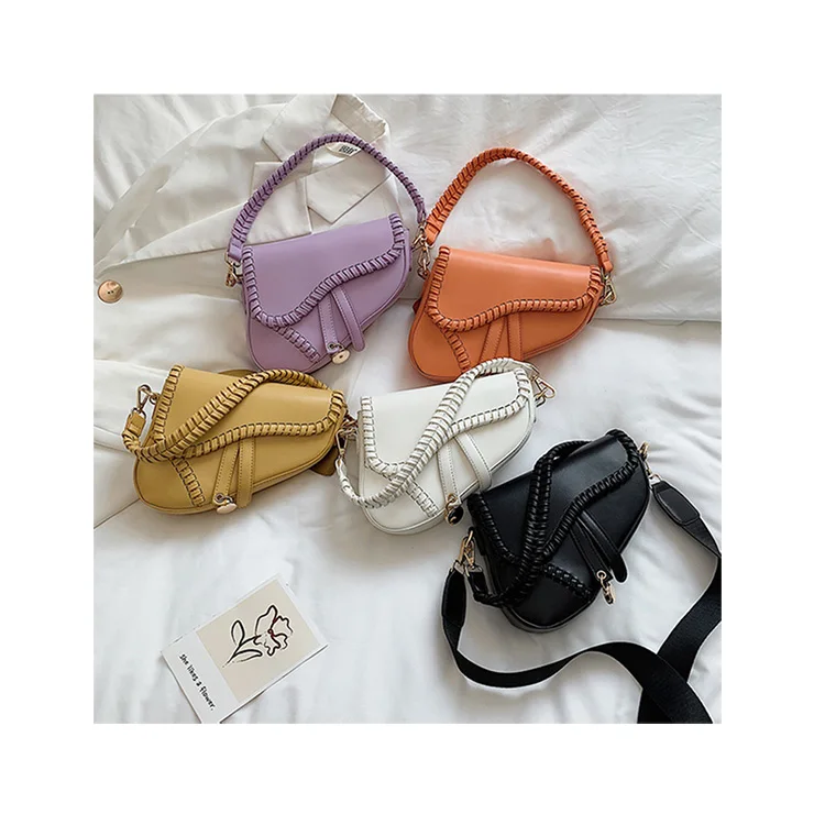 

Small Candy Color Purse Handbags Fashion texture Niche Designer Women Shoulder Saddle Bag Female Famous Brand Crossbody Bags