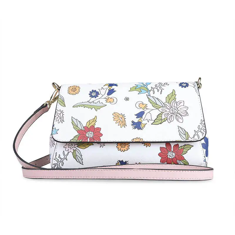 

M18900 Wholesale New Stylish Genuine Leather Flower Cute Crossbody Hand Bag Name Brand Designer Women Shoulder Bag Handbag