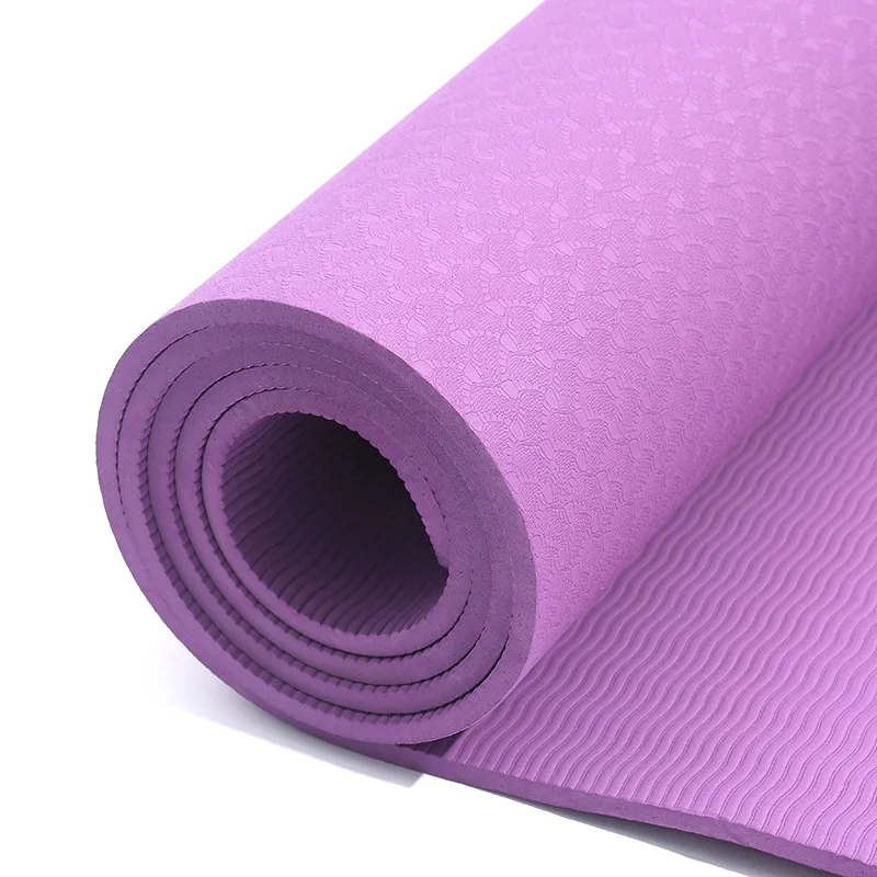 

Single Color 183 61CM 8MM Best Yoga Mat Patten With Bag, Have 8 colors