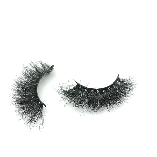 

3D lash vendor faux mink eyelashes custom box own logo brand 6D 20MM fluffy mink lashes