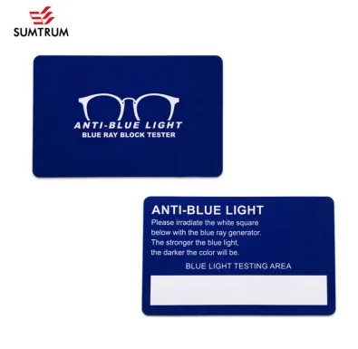 

Blue light blocker/blue light test kit - Card only- 8.6*5.4cm