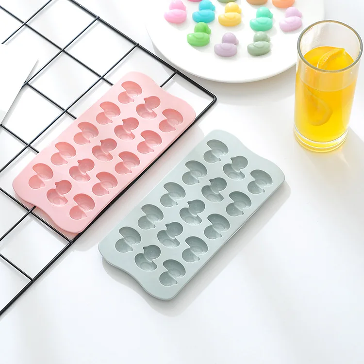 

15 Silicone Duck Chocolate Mould, Ice Tray Mould, Easy to Clean, Non-stick Mould