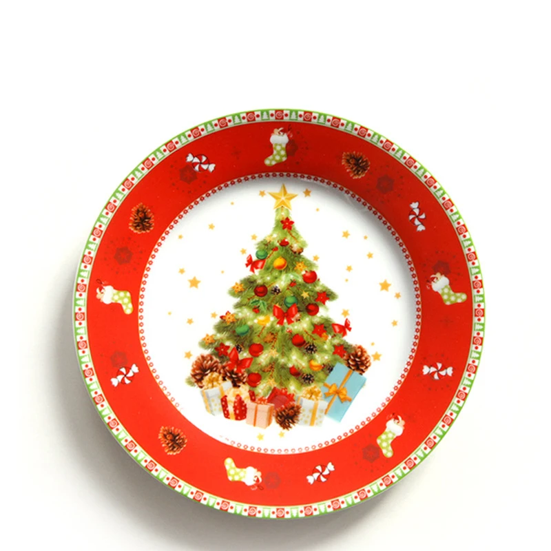 Тарелок с наклейками. Наклейки на тарелочки. Christmas Ceramic Plates.