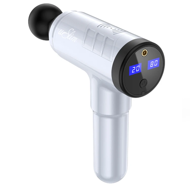 
Amazon hot sale LCD screen muscle massager relax deep percussion massage gun 