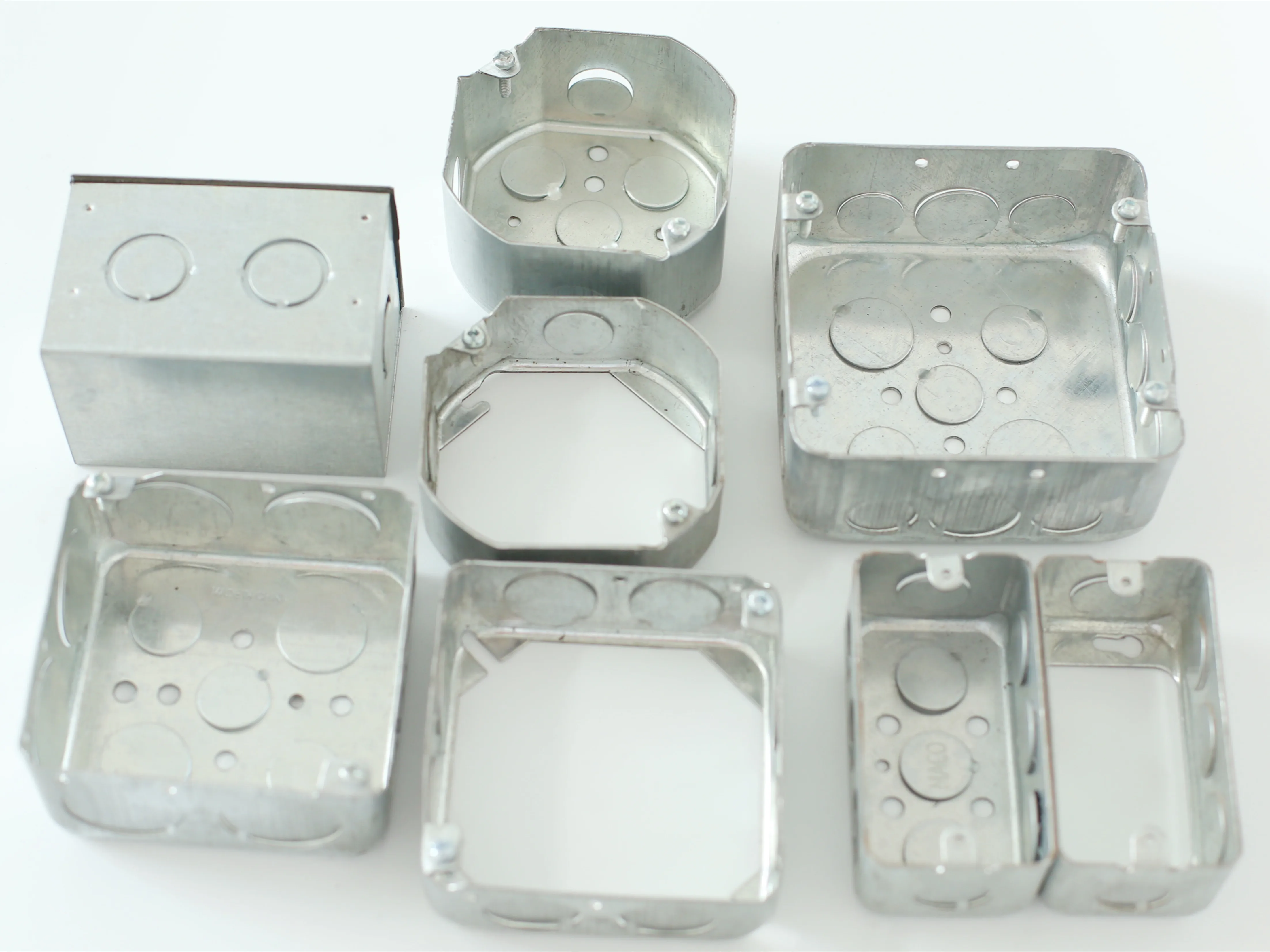 17/8" Deep 4" Square Electrical Steel Drawn Box Electrical Enclosure