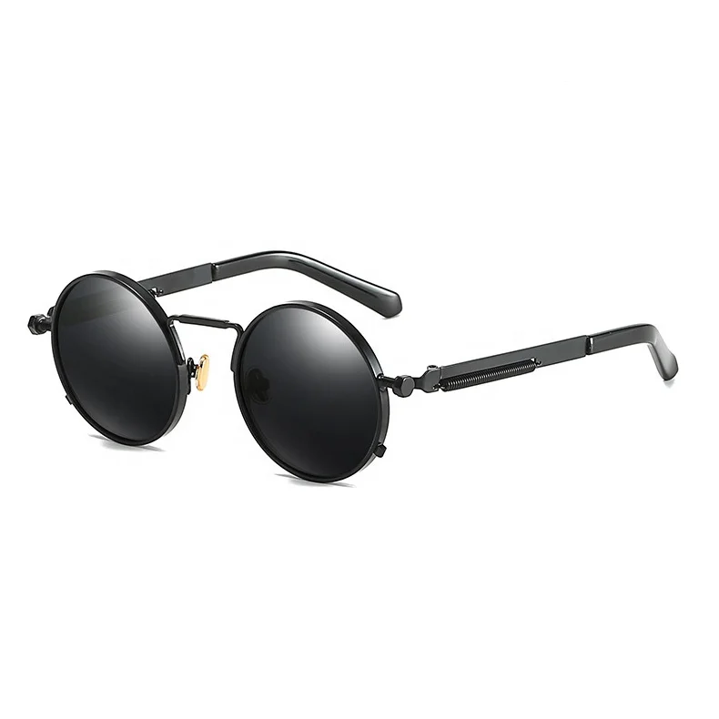

Sunbest Eyewear 8478 Fashion High Quality Retro Small Round Metal Polarized Steampunk Women Men Shades Sunglasses 2021