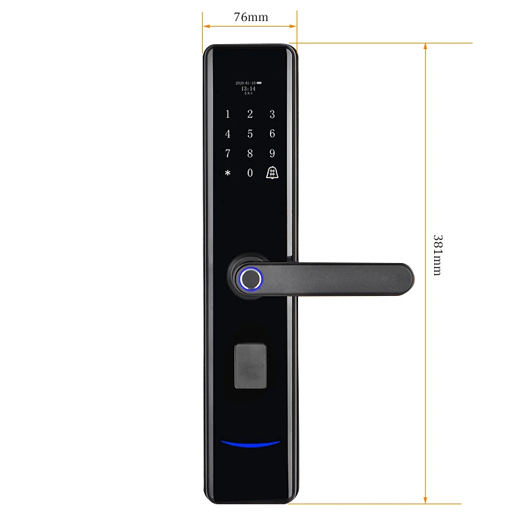 
ELA hot sale semi-automatic smart electronic home security fingerprint door lock 
