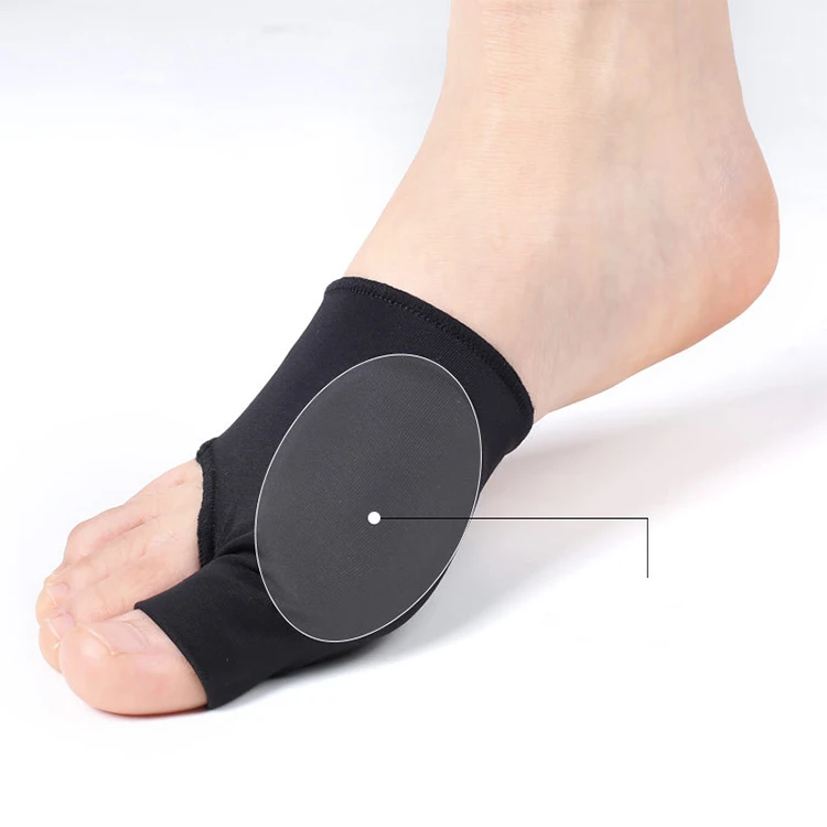 

Top Sale Foot Care Pain Relief Straightener Splint Cor Big Toe Soft Gel Cushion Foot Protector, Black, skin tone