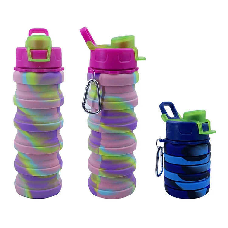 

Factory supplier wholesale outdoor sports 500ml collapsible water bottle drink bottle