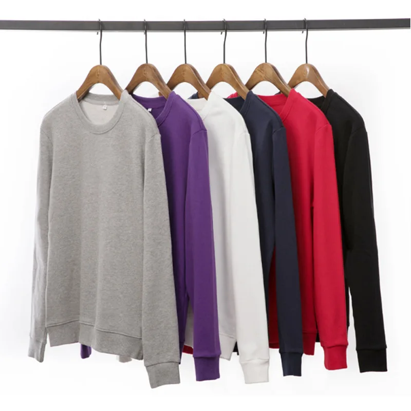 wholesale blank men's french terry wholesale crewneck sweatshirt