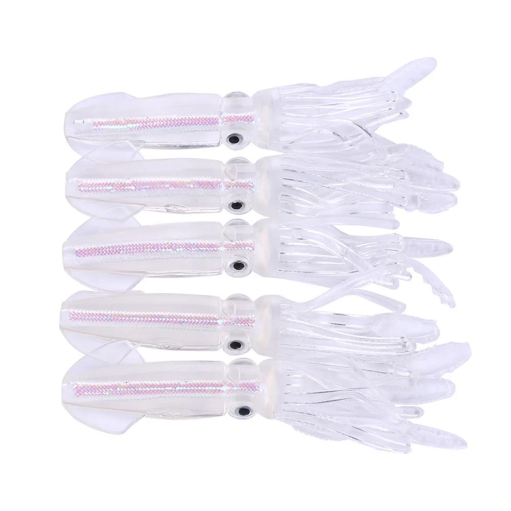 

Free sample Peche 10cm 8g rubber octopus Squid artificial plastic Soft bait skirts tube fishing lures tackle For Jigs Tuna, 3 colors