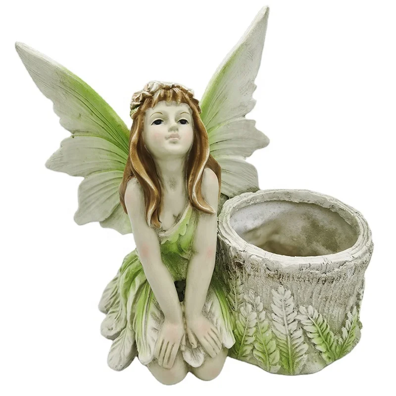 

Lovely Resin Fairy Flower Pot 2021 Garden Accessories, Photo shown