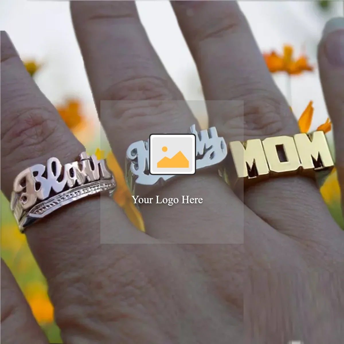 Couple Rings,Custom Nameplate Ring 