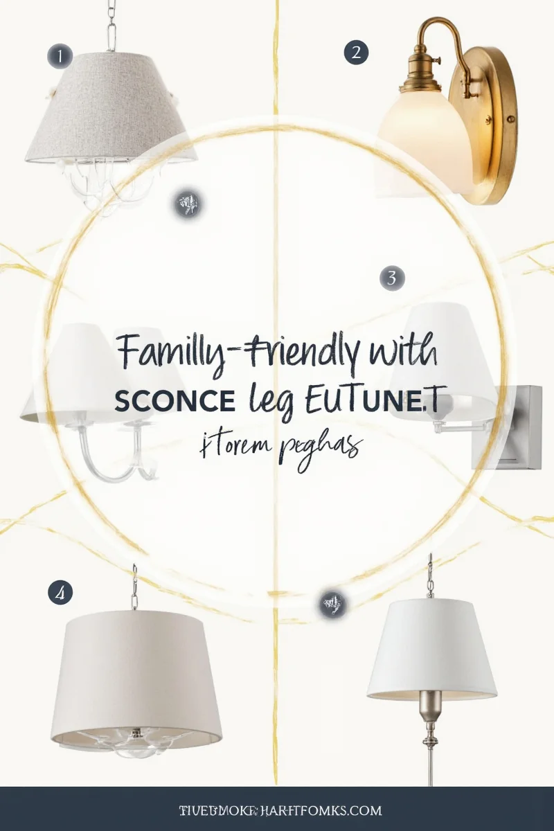 Family room with multiple sconce styles harmoniously placed