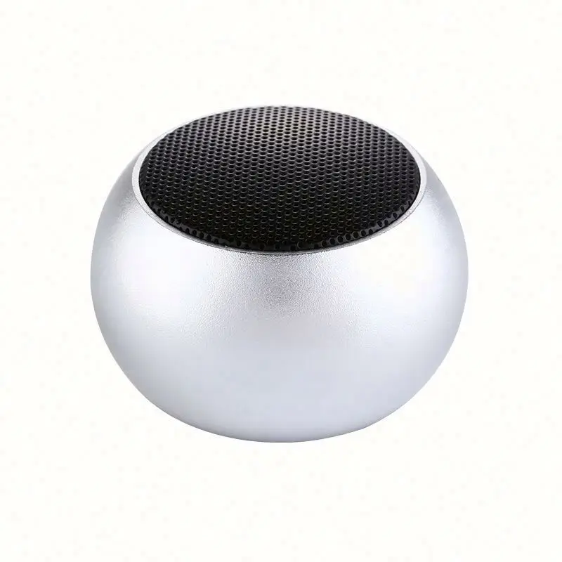 

M3 Colorful Wireless Speakers 3D Mini Electroplating Round Steel Cannon Speaker Radio Support U Disk Subwoofer