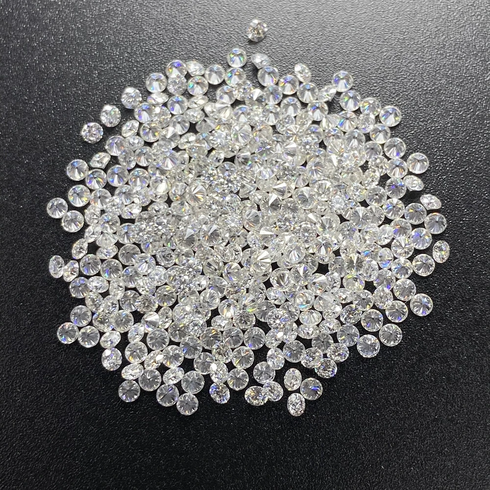 

Small size  Lab grown moissanite diamond DEF VVS Round Brilliant Cut Synthetic loose Diamond Moissanite Stones for sale