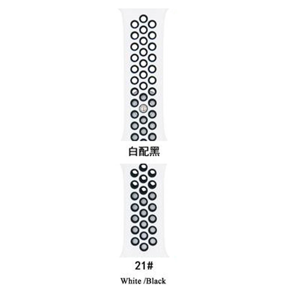 

ShanHai For Apple Watch Band 38mm 40mm 42mm 44mm Soft Silicone Replacement Watch Band for iWatch Series 5 4 3 2 1, Multi-color optional or customized