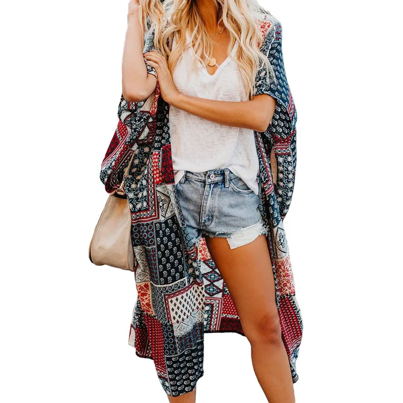 

Hot High Quality Summer Sexy Loose Casual Bohemian Style Tie Swimsuit Cover Up Beachwear