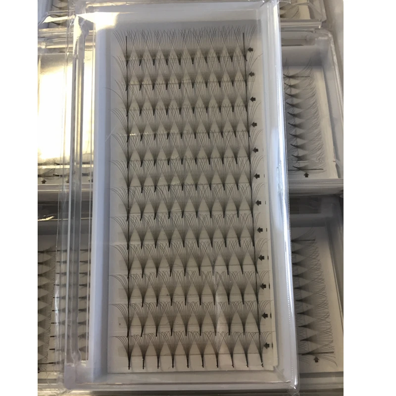 

premade thin base eyelashes volume fan pre made eyelash extensions 10d 14d pointy base premade fans, Natural black