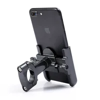 

New Design Aluminum Alloy Strong Structure Handlebar Mount Bike Mobile Phone Holder Rearview Mirror Holder