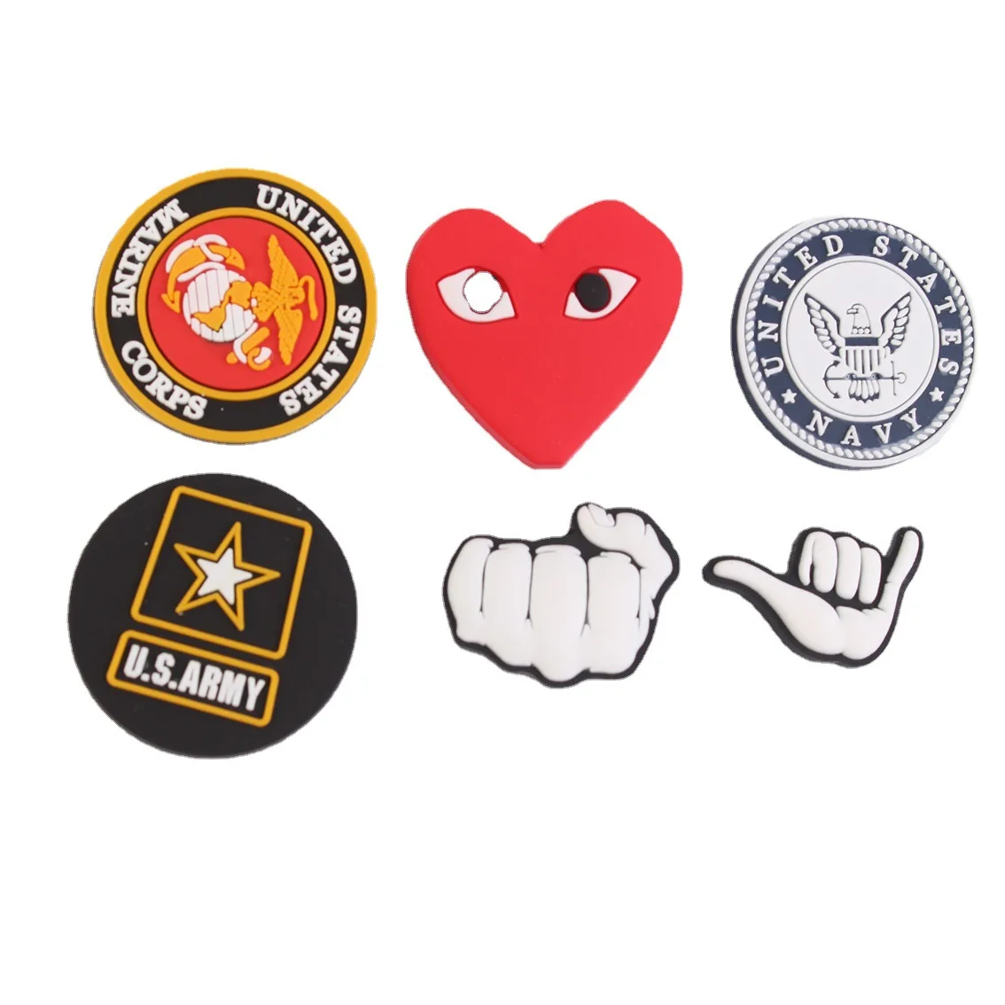 

2021 Wholesale Cheap Sports team shoe charms croc charm shoe decorations for boys croc shoe charm, Any colors or as customized