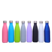 

2019 60 designs 500ml double wall stainless steel cola shaped water bottle in stock