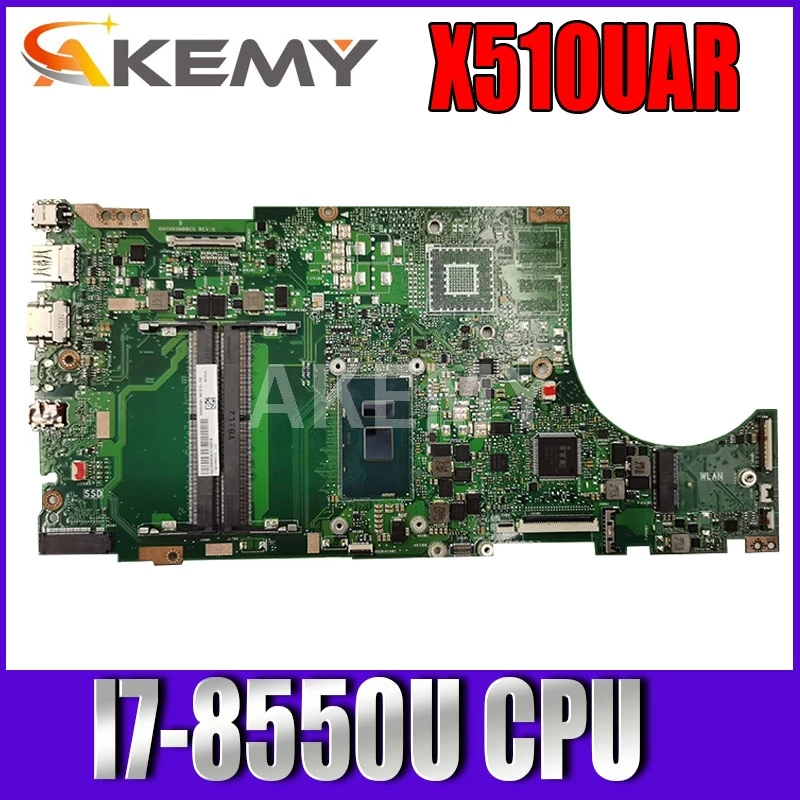 

Akemy For ASUS X510UA X510UN X510UR X510URR X510UQ Laotop Mainboard X510UA Motherboard I7-8550U CPU Tested free shipping
