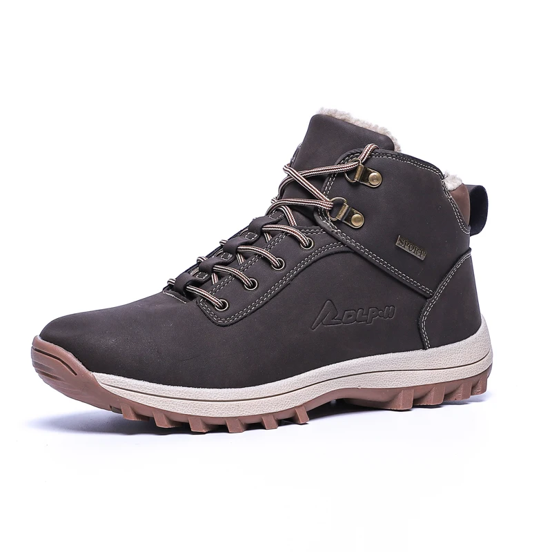 

Mens Snow Boots Waterproof Insulated Outdoor Men Hiking Shoes Fur Lined Warm Winter Boots