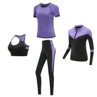 

Active Wear Outfit Track Sport Women's Fitness Female Yoga Suit Set Women Wears