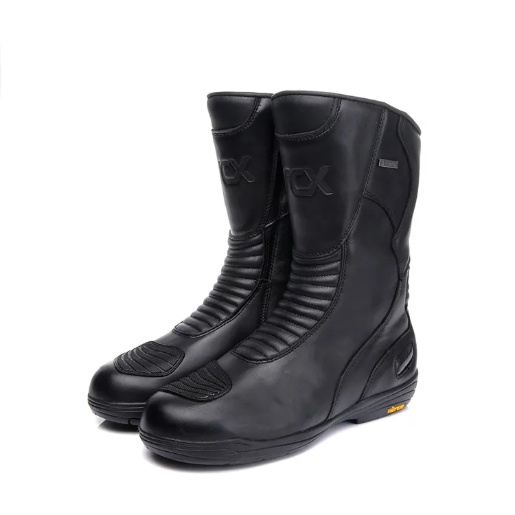 

ARCX Riding Boots Motorcycle auto Racing Wear Off Road Leather Motorcycle Boots for Men, Black
