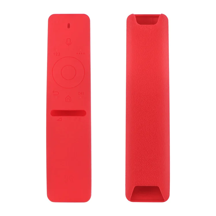 

Silicone Case for Samsung Remote Control Smart TV Voice Version Remote Control Silicone Case Protective Cover, Blue/red/black