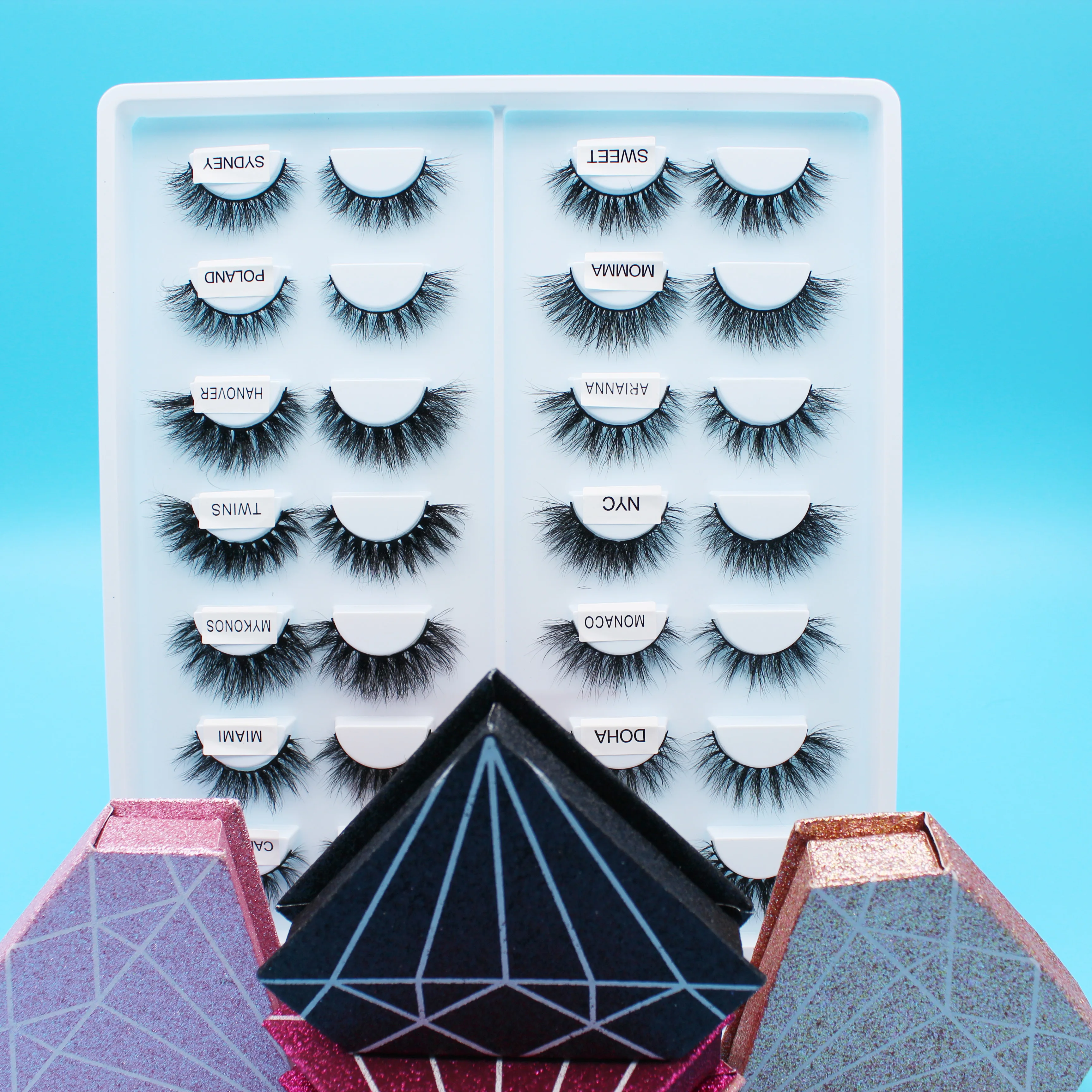 

Wholesale Manufacturers Factory Mink Eyelash Cruelty Free Lashes Vendor Candy Lash, Natural black