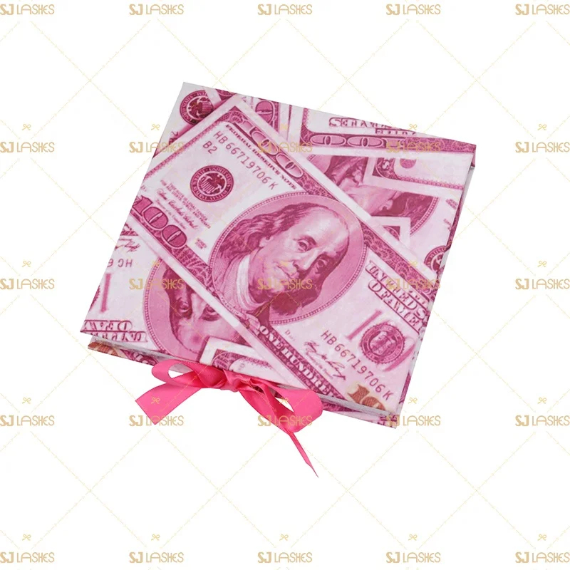 

Dollar Lash Case Handmade Muti-Pairs Applicator Glue Custom Lash Packaging Vegan/mink Eyelashes Box Empty Eyelash Packaging Box, Natural color