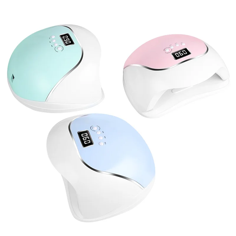 

2020 New Arrival 48w pro cure wireless dual light rechargeable cordless sun uv led gel dryer nail lamp for salon manicure, White/ pink/blue/green