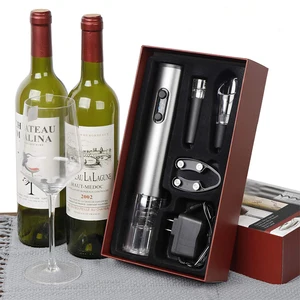 SUNWAY amazon bestseller 2019 trending wedding wine accessories electric wine opener gift set with preserver pourer foil cutter