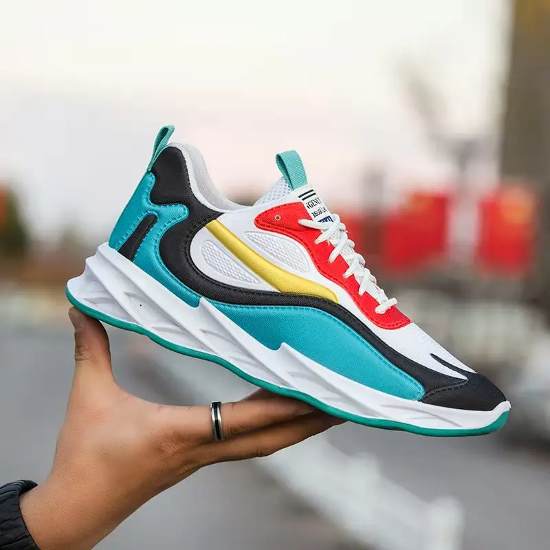 

Custom OEM Customized Breathable Fashionable Athletic Sneakers Mesh Men Sport Running Trainers, 4 colors