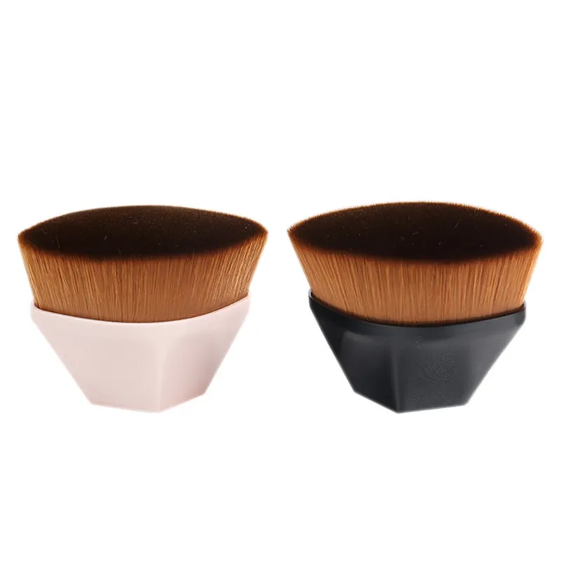 

Multifunctional Base Polygonal Hexagon Make Up Brush With Storage Box Individual Large Dense Big Soft Makeup Brush Bristle Head