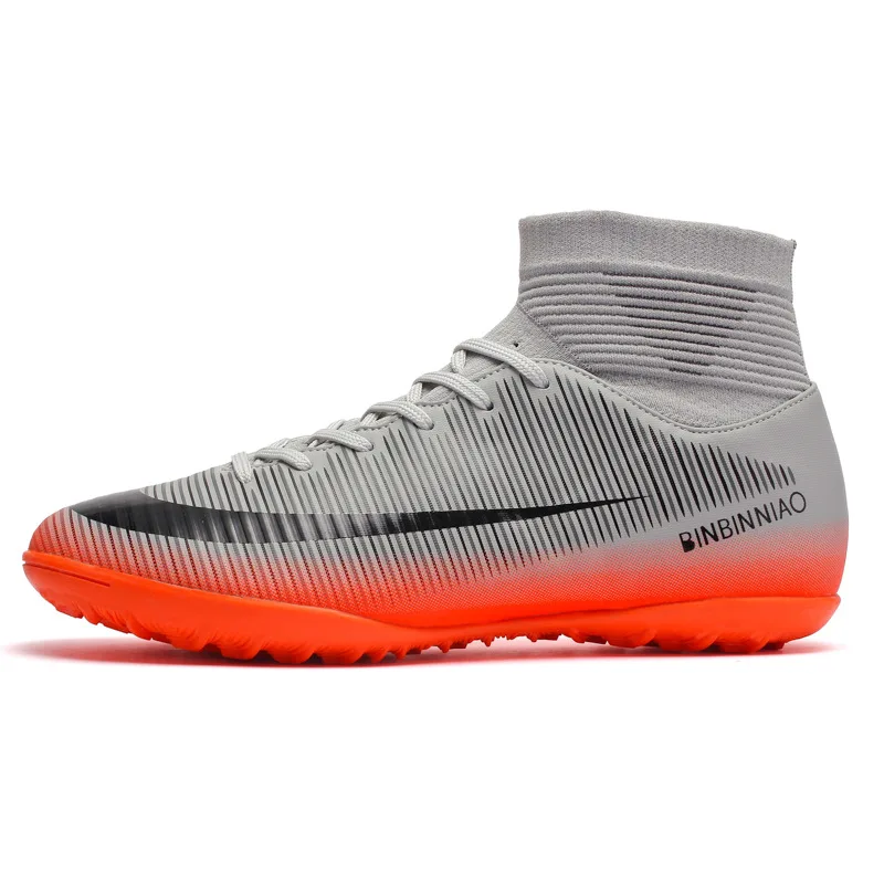 

Men Sports High Ankle Football Boots Shoe Outdoor/Indoor Soccer shoes soccer shoes soccer cleats boys, Black blue green red