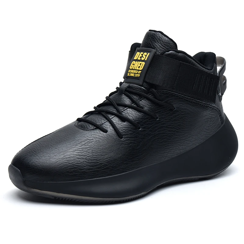 

YT New fashion tide shoes men's high-top sneakers leather outdoor white casual shoes for men, Picture