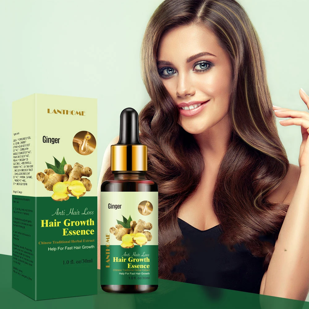 

High Quality Hair Growth Serum Anti Hair Loss Care Essential Oil 7 Days Renewal Ginger Oil For Treatment