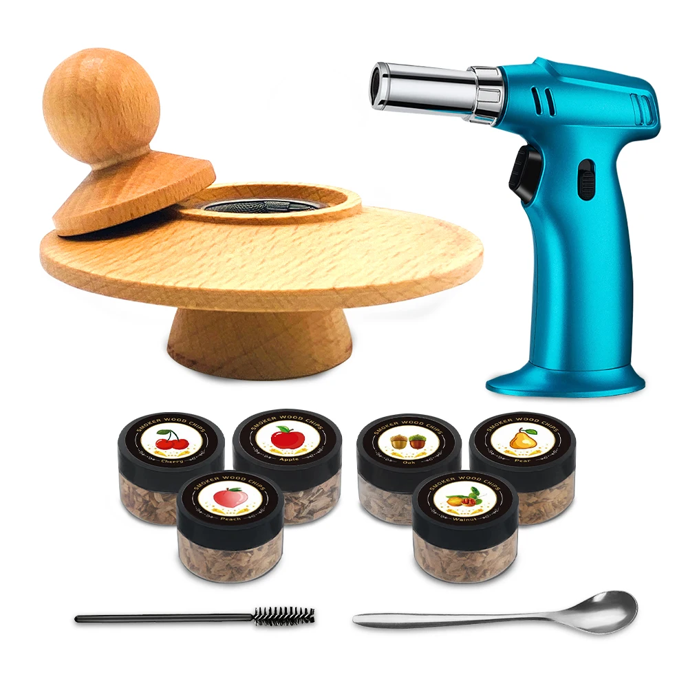 

Whiskey Smoker Set Cocktail Smoker Kit with Torch Whiskey Wooden Cocktail Smoker Kit For Drinking